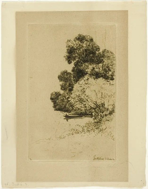 Twickenham Bushes Wall Art by Francis Seymour Haden - High-Resolution Digital Print