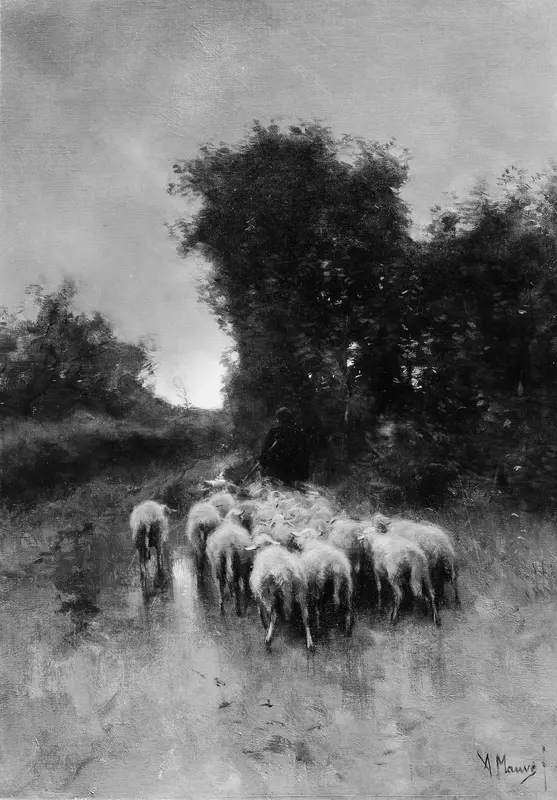 Twilight Wall Art by Anton Mauve - High-Resolution Digital Print