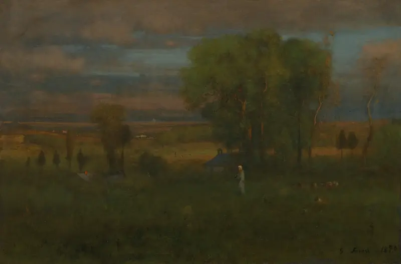 Twilight in Italy Wall Art by George Inness - High-Resolution Digital Print