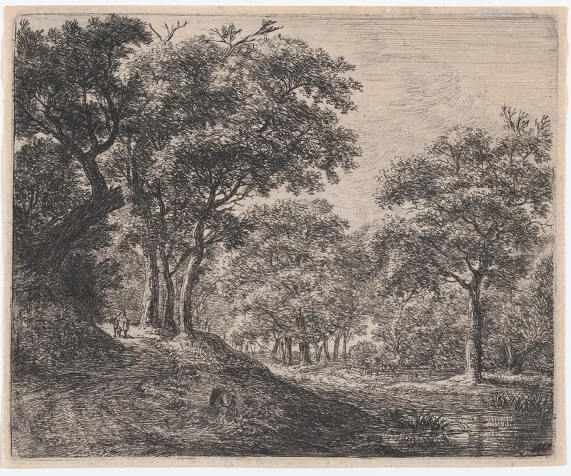 Twilight in the Woods Wall Art by Anthonie Waterloo - High-Resolution Digital Print