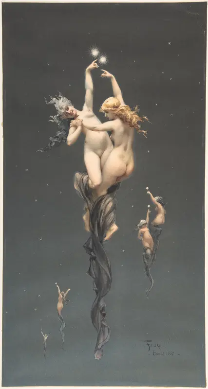 Twin Stars Wall Art by Luis Falero - High-Resolution Digital Print