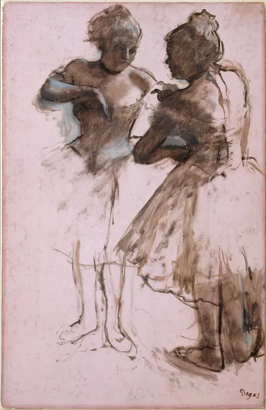 Two Dancers Wall Art by Edgar Degas - High-Resolution Digital Print