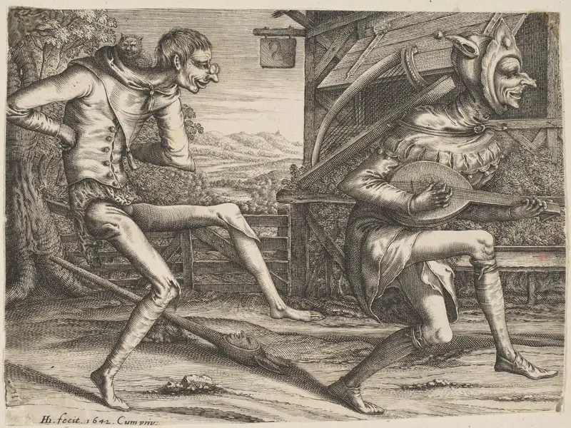 Two Fools Dancing from Two and Three Fools of the Carnival