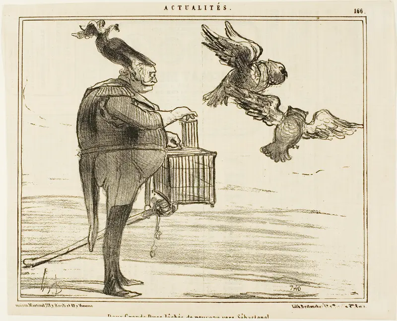 Two Grand Dukes Leaving for Sebastopol, plate 166 from Actualités