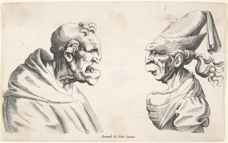 Two Grotesque Heads