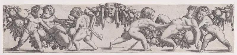 Two Groups of Three Putti