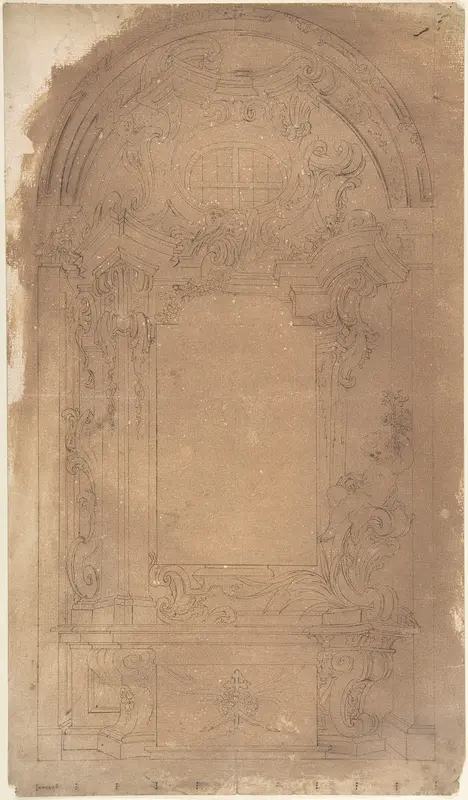 Two halved variants for a Chapel Wall Art by Anonymous, Italian, Piedmontese, 18th century - High-Resolution Digital Print