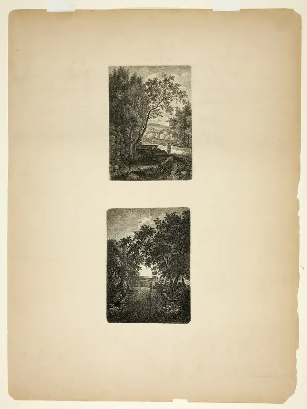 Two Italian Landscapes Wall Art by Wilhelm Alexander Wolfgang von Kobell - High-Resolution Digital Print