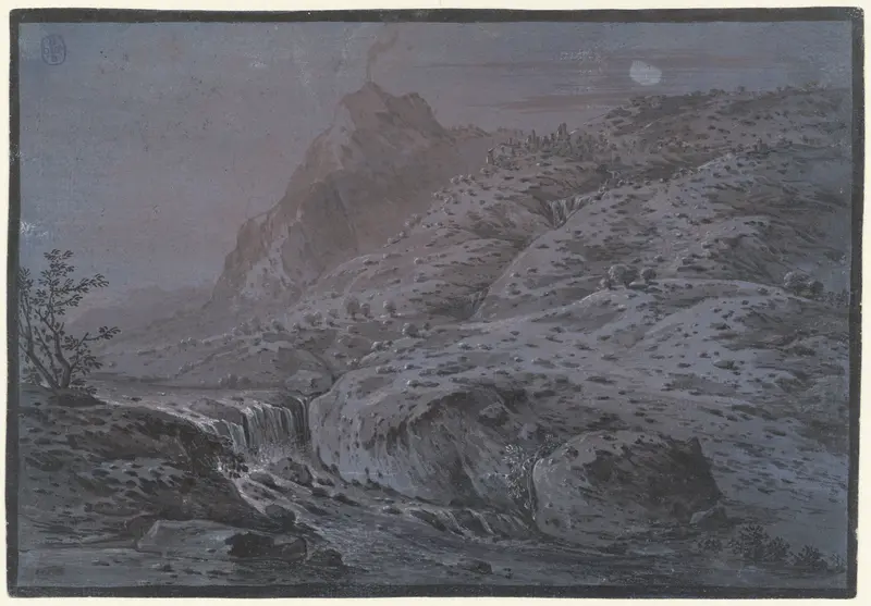 Two Nocturnal Landscapes Wall Art by Monogrammist IAR of IAP - High-Resolution Digital Print