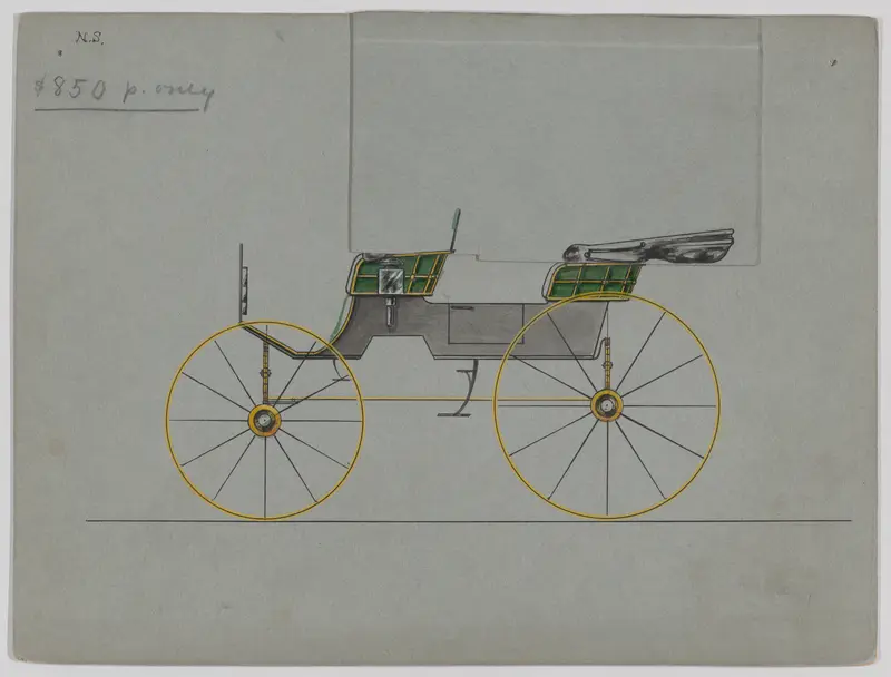 Two-seat Phaeton #3938 Wall Art by Brewster & Co. - High-Resolution Digital Print