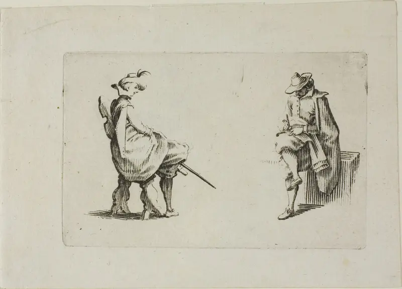 Two Seated Men, from The Caprices