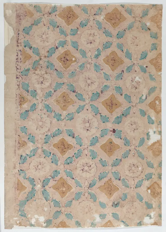 Two sheets with geometric patterns Wall Art by Anonymous - High-Resolution Digital Print