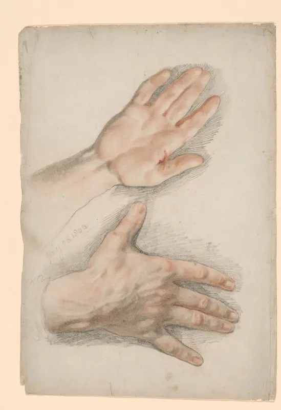 Two Studies of a Right Hand Wall Art by Sir Thomas Lawrence - High-Resolution Digital Print