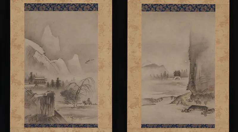 Two Views from the Eight Views of the Xiao and Xiang Rivers