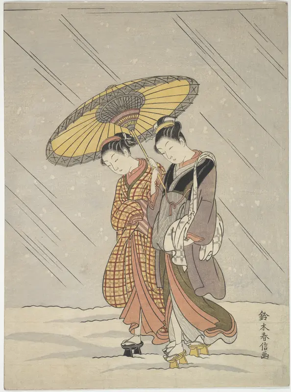 Two Women in a Storm