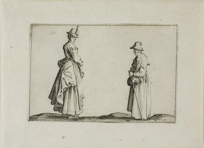 Two Women in Profile, from The Caprices