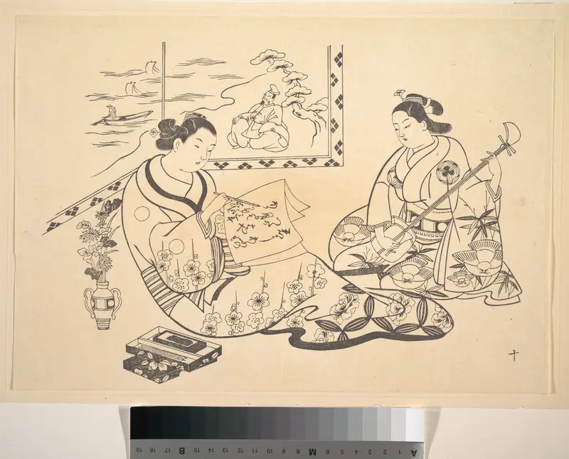 Two Women Seated in a Parlor
