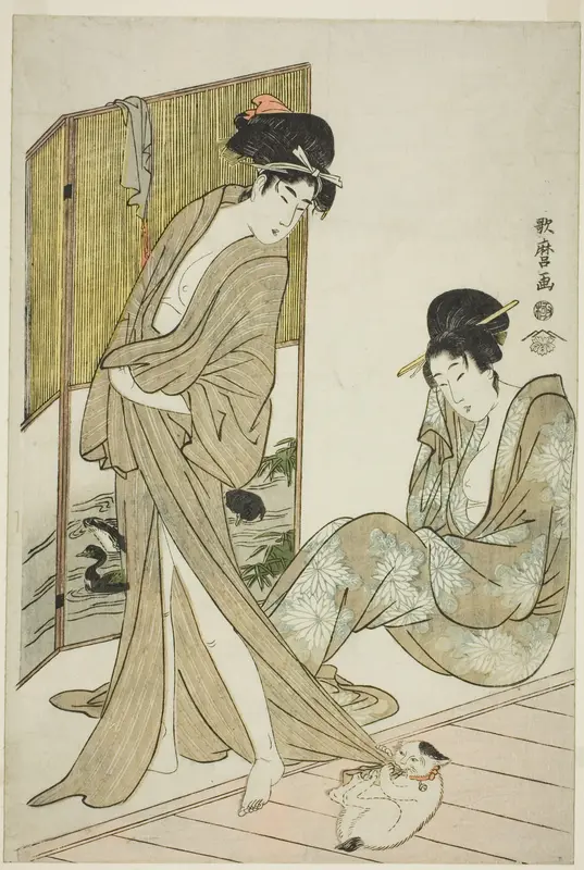 Two Young Women after a Bath