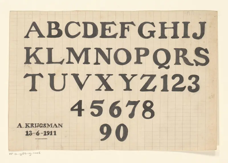 Typografisch ontwerp Wall Art by unknown - High-Resolution Digital Print