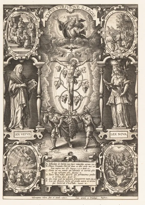 Typus Utriusque S. Legis Wall Art by Hieronymus (Jerome) Wierix - High-Resolution Digital Print