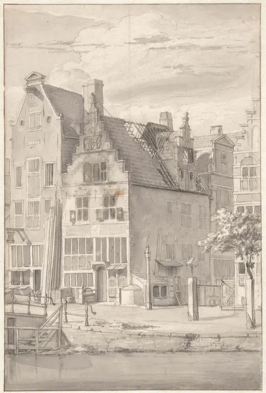 Uitgebrand huis Wall Art by Jan van der Heyden - High-Resolution Digital Print