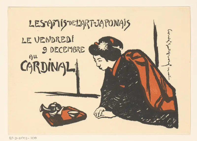 Uitnodiging voor een diner van Les Amis de l'Art Japonais, 9 december 1910 Wall Art by Unknown - High-Resolution Digital Print