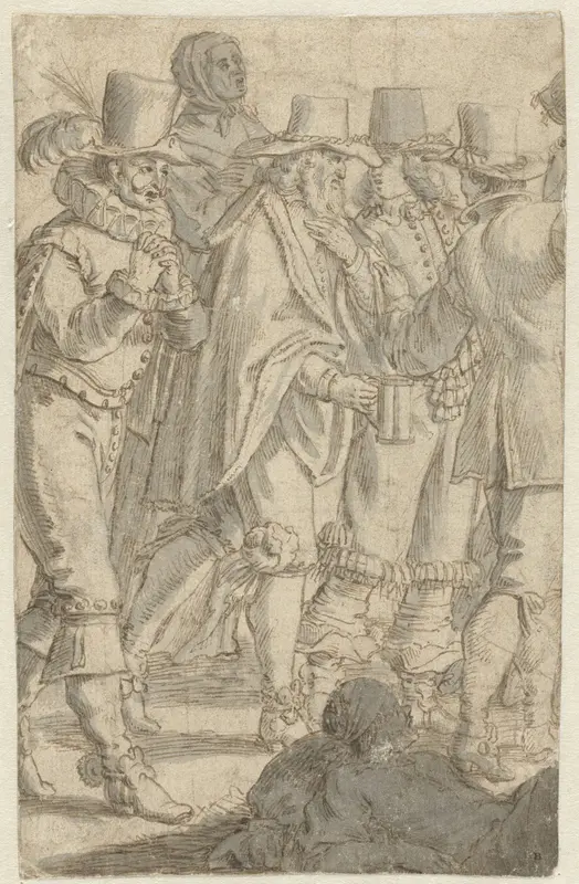 Uittocht van het Spaanse garnizoen uit Breda (1637) Wall Art by anonymous - High-Resolution Digital Print