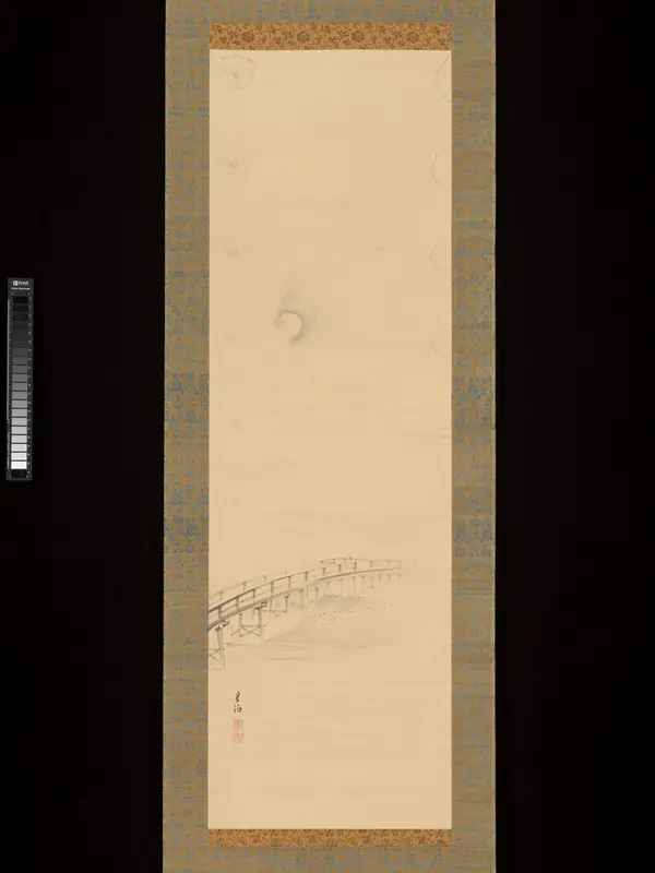 Uji Bridge in the Moonlight Wall Art by Gantoku - High-Resolution Digital Print