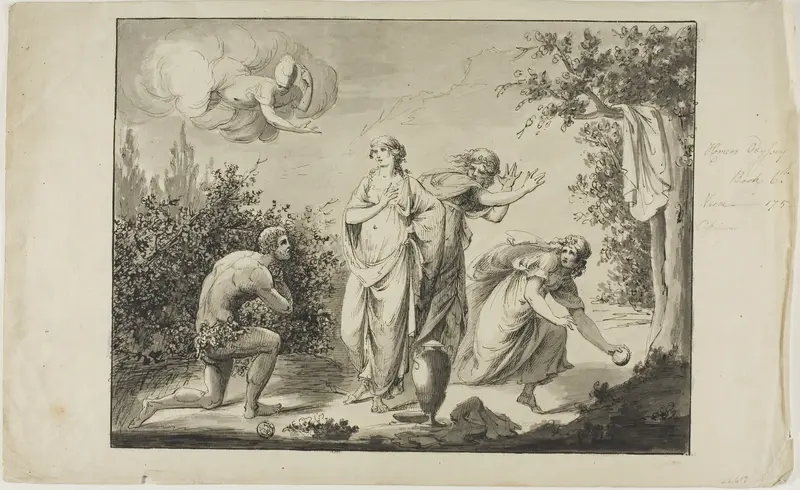 Ulysses and Nausicaa Wall Art by Giovanni Battista Cipriani - High-Resolution Digital Print