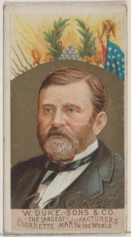Ulysses S. Grant, from the series Great Americans (N76) for Duke brand cigarettes Wall Art by W. Duke, Sons & Co. - High-Resolution Digital Print