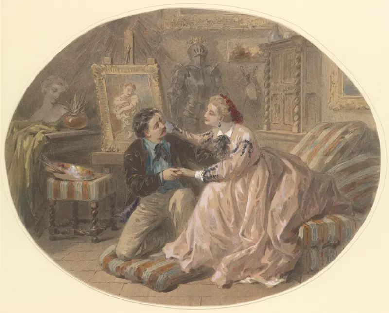Un Mari qu'on Aime Wall Art by Paul-Emile-Anthony Morlon - High-Resolution Digital Print