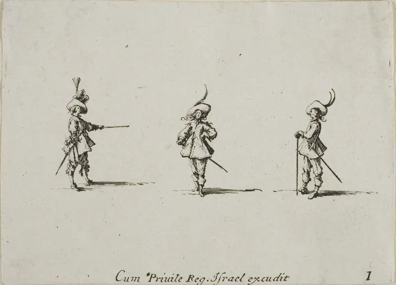Unarmed Drill, plate one from The Military Exercises