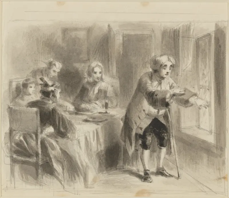 Uncle Toby and the Fly, from Laurence Sterne's "Tristram Shandy" Wall Art by Felix Octavius Carr Darley - High-Resolution Digital Print