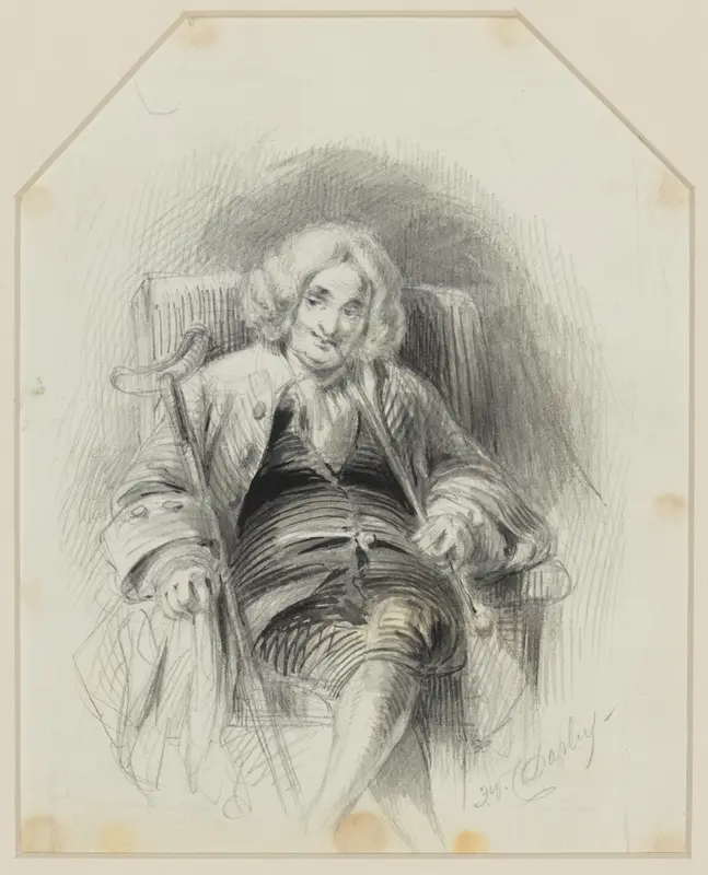 Uncle Toby, from Laurence Sterne's "Tristram Shandy" Wall Art by Felix Octavius Carr Darley - High-Resolution Digital Print