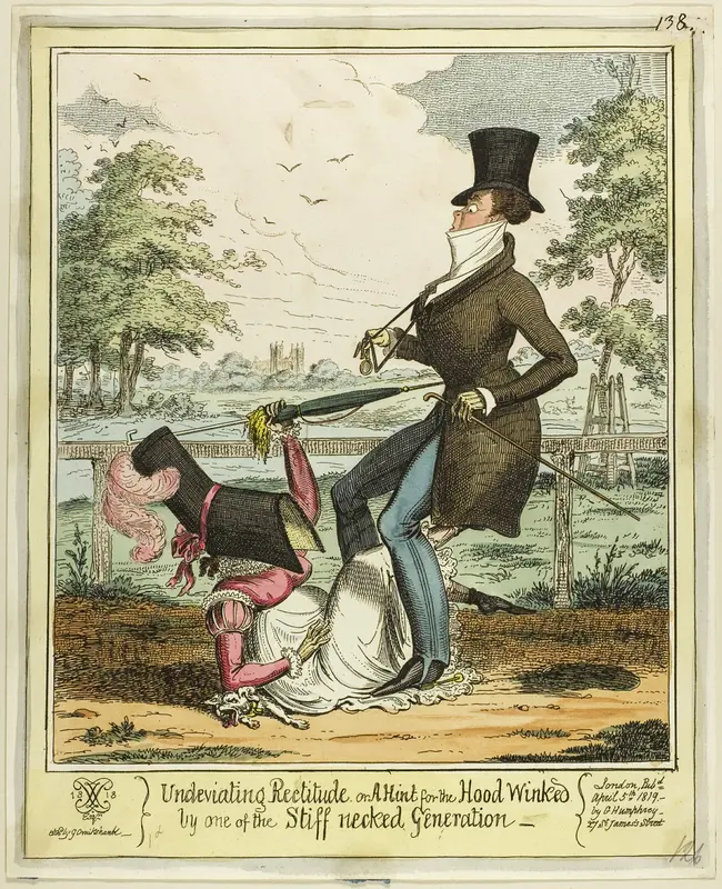 Undeviating Rectitude Wall Art by George Cruikshank - High-Resolution Digital Print