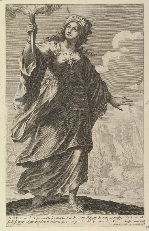 Une Dame de Chypre Wall Art by Abraham Bosse - High-Resolution Digital Print