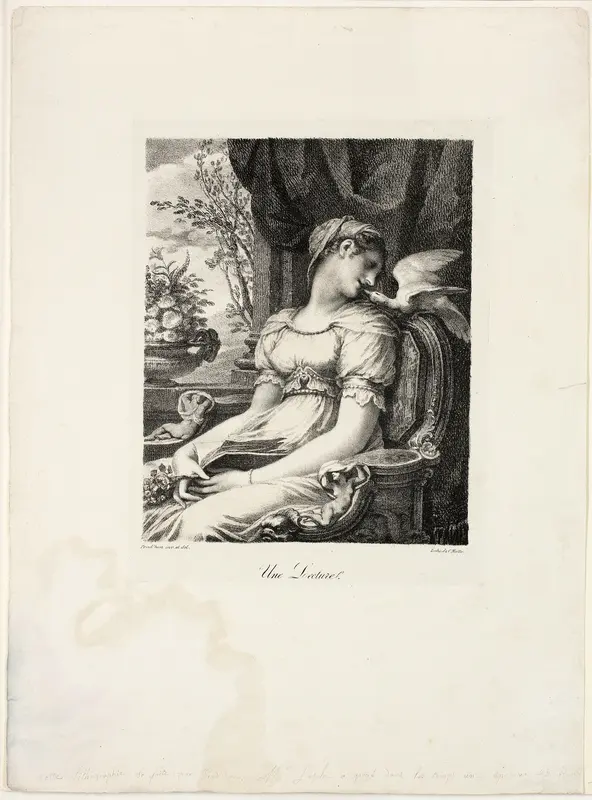 Une Lecture Wall Art by Pierre Paul Prud'hon - High-Resolution Digital Print