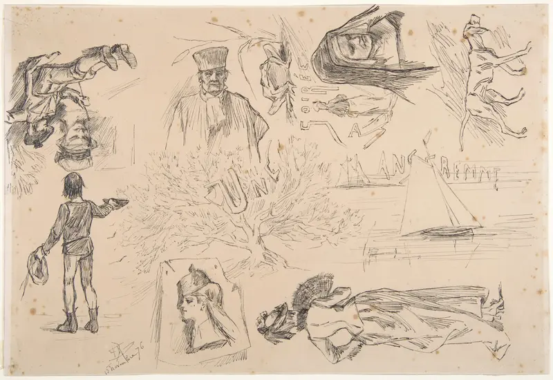 Une Soirée Anseremme Wall Art by Félicien Rops - High-Resolution Digital Print
