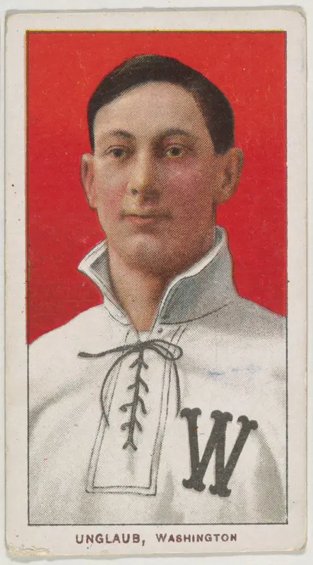 Unglaub, Washington, American League, from the White Border series (T206) for the American Tobacco Company Wall Art by American Tobacco Company - High-Resolution Digital Print