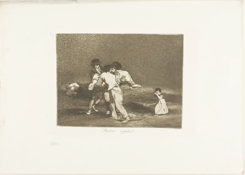 Unhappy Mother!, plate 50 from The Disasters of War