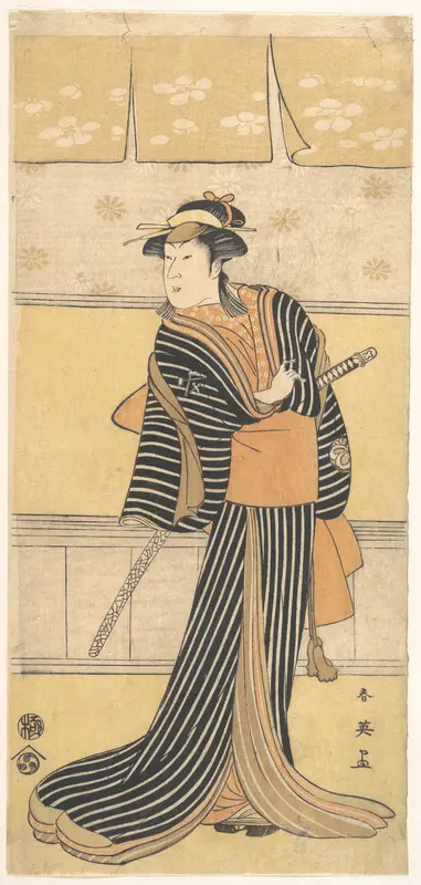 Unidentified Actor (possibly Yoshizawa Ayame) as a Woman with a Sword
