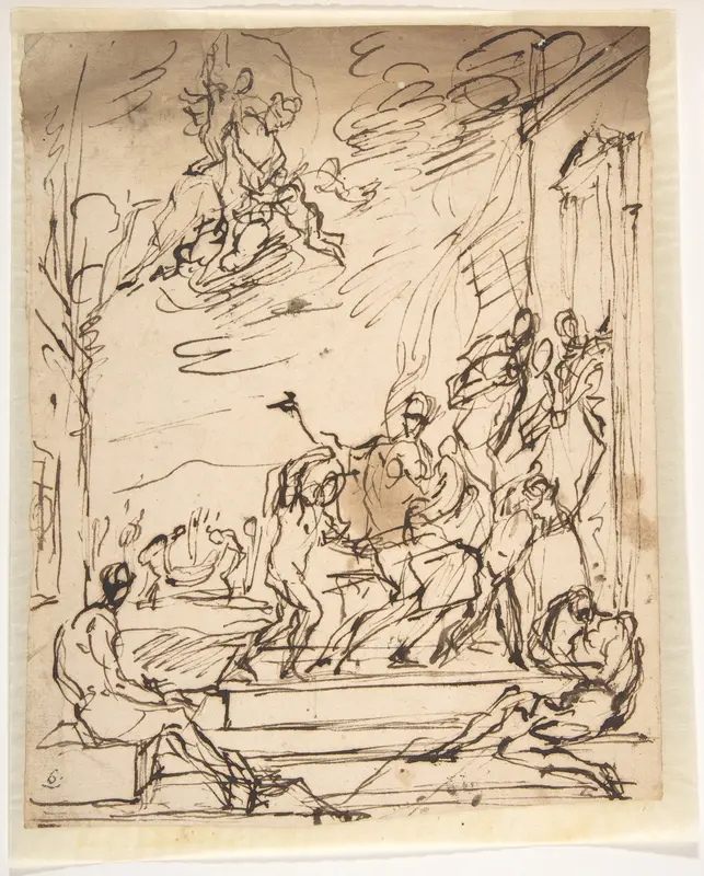 Unidentified Subject: Scene of Martyrdom ? Wall Art by Micco Spadaro (Domenico Gargiulo) - High-Resolution Digital Print