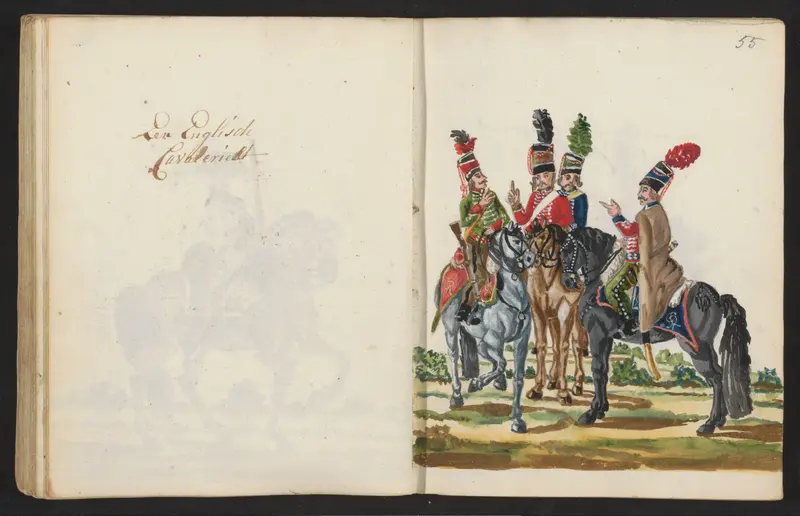 Uniformen van Engelse cavalerie Wall Art by S.G. Casten - High-Resolution Digital Print