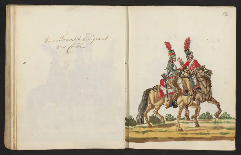 Uniformen van Franse cavalerie van Condé Wall Art by S.G. Casten - High-Resolution Digital Print