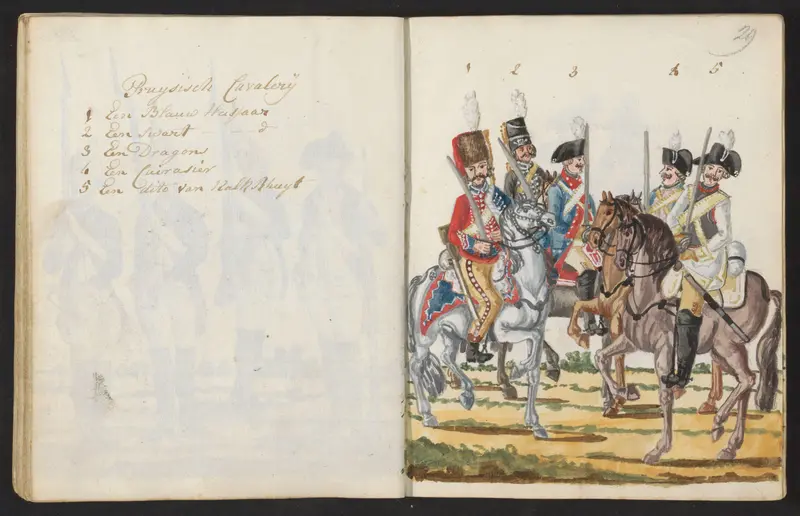 Uniformen van Pruisische cavalerie Wall Art by S.G. Casten - High-Resolution Digital Print
