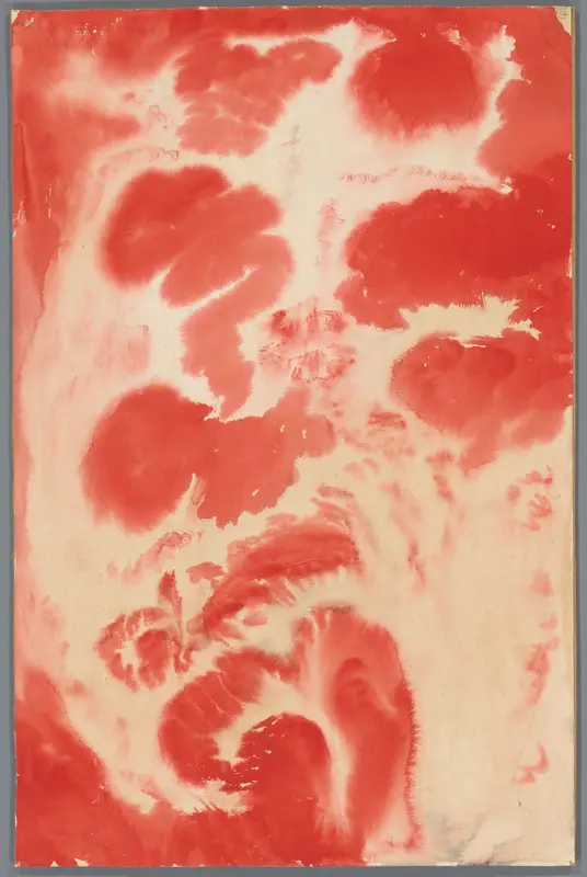 Unknown Title (Fantasy in RED) Wall Art by Herman Hana - High-Resolution Digital Print