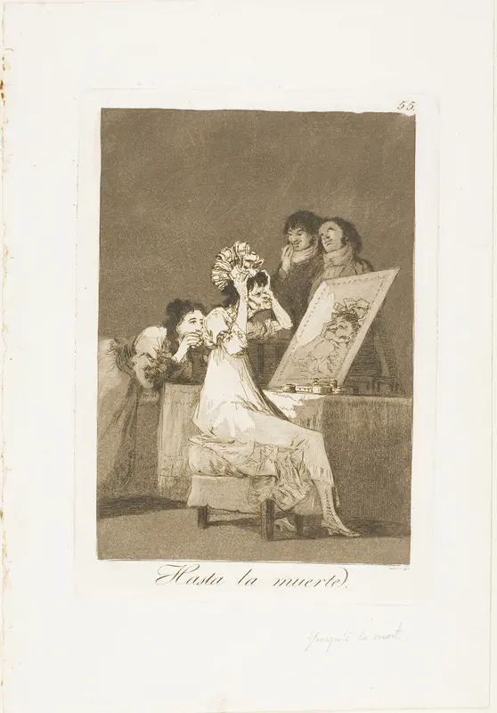 Until Death, plate 55 from Los Caprichos