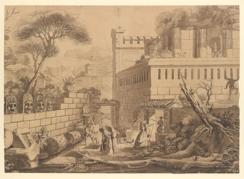 Untitled Wall Art by Louis Jean Desprez - High-Resolution Digital Print