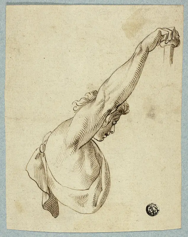 Upper Torso with Upstretched Arms Wall Art by Unknown artist - High-Resolution Digital Print