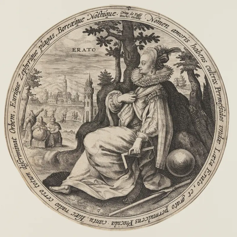 Urania, from The Muses Wall Art by Crispijn van de Passe, I - High-Resolution Digital Print